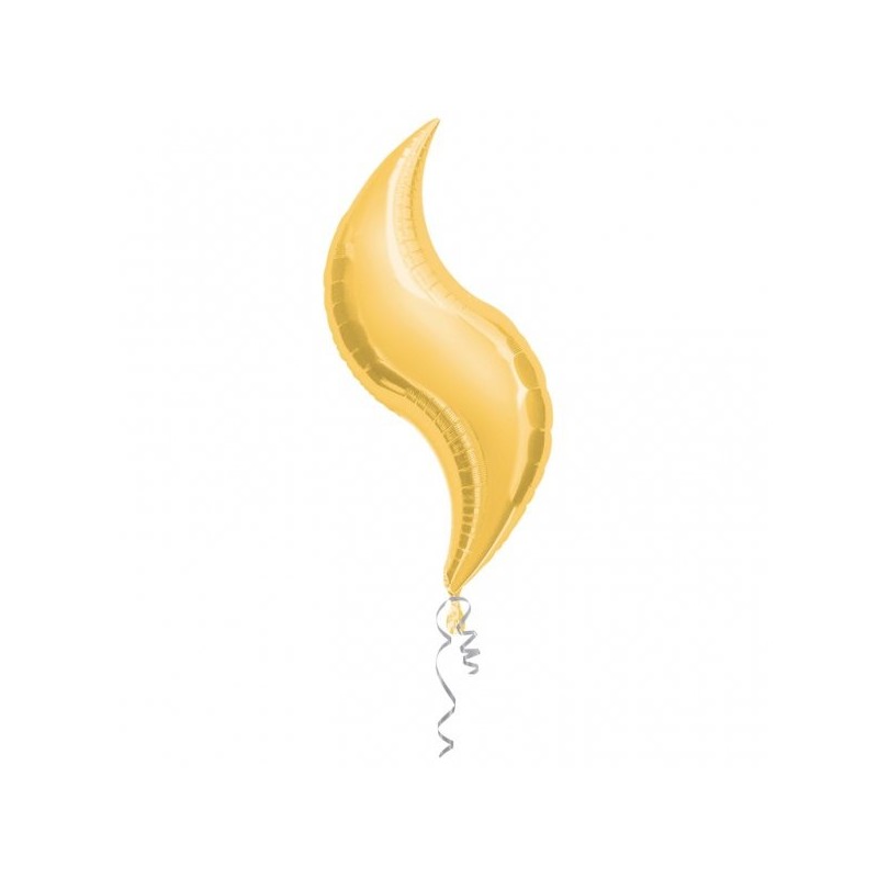 Anagram 42 Inch Curve Foil Balloon - Gold