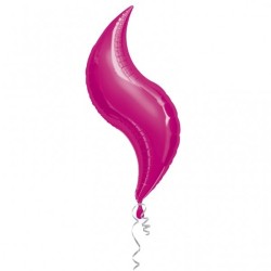 Anagram 42 Inch Curve Foil Balloon - Fuchsia