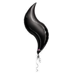 Anagram 42 Inch Curve Foil Balloon - Black