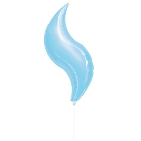 Anagram 42 Inch Curve Foil Balloon - Pastel Blue