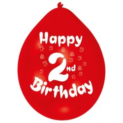 Amscan Minipax Balloon Pack - Happy 2nd Birthday