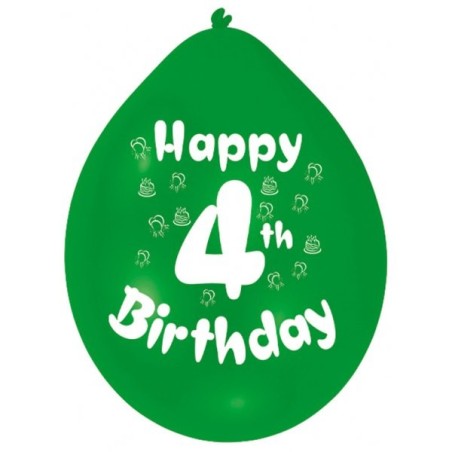 Amscan Minipax Balloon Pack - Happy 4th Birthday
