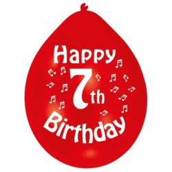 Amscan Minipax Balloon Pack - Happy 7th Birthday