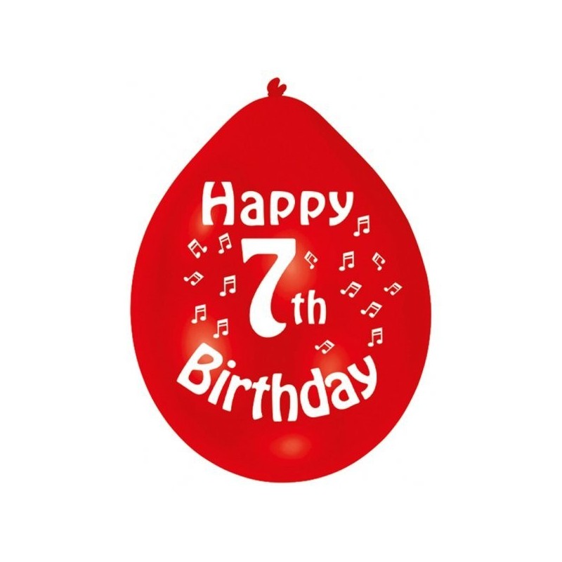 Amscan Minipax Balloon Pack - Happy 7th Birthday