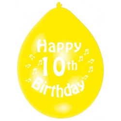 Amscan Minipax Balloon Pack - Happy 10th Birthday