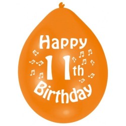 Amscan Minipax Balloon Pack - Happy 11th Birthday