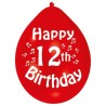 Amscan Minipax Balloon Pack - Happy 12th Birthday