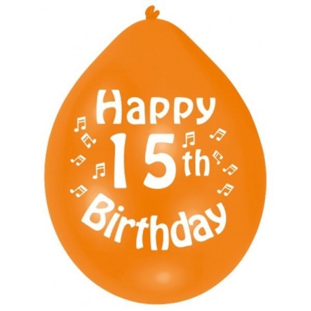 Amscan Minipax Balloon Pack - Happy 15th Birthday