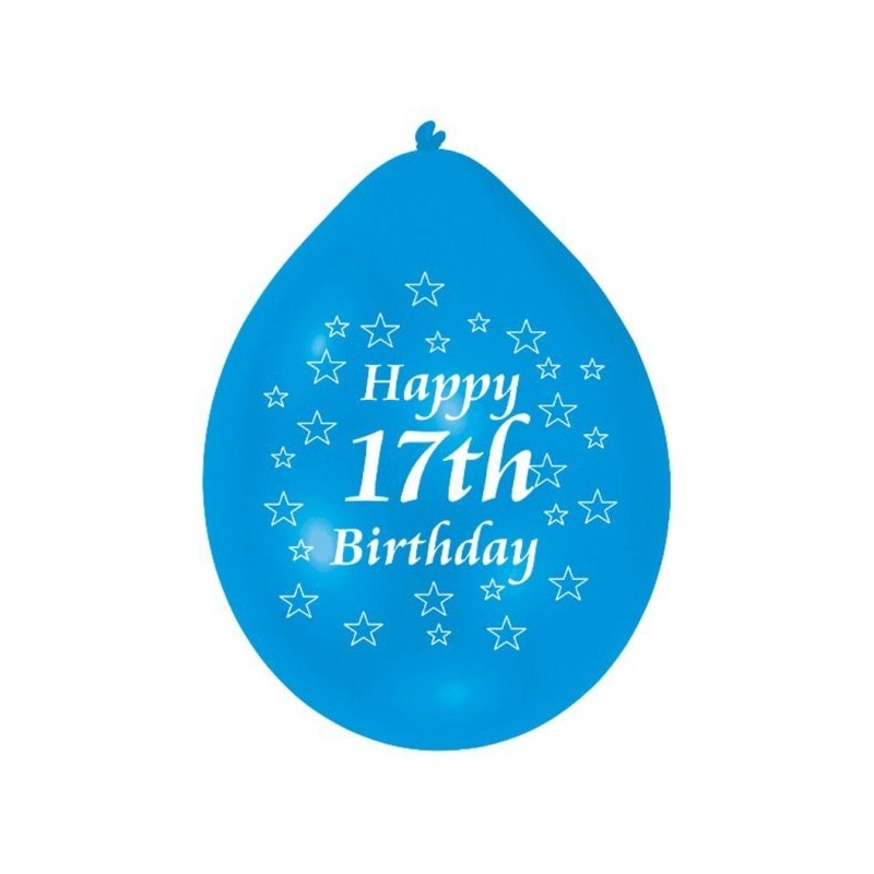 Amscan Minipax Balloon Pack - Happy 17th Birthday