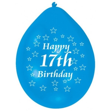 Amscan Minipax Balloon Pack - Happy 17th Birthday