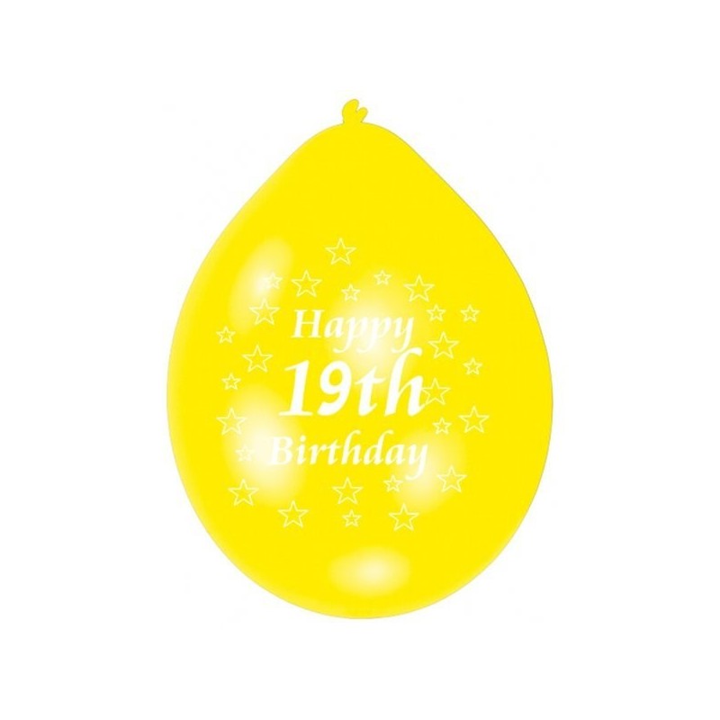 Amscan Minipax Balloon Pack - Happy 19th Birthday