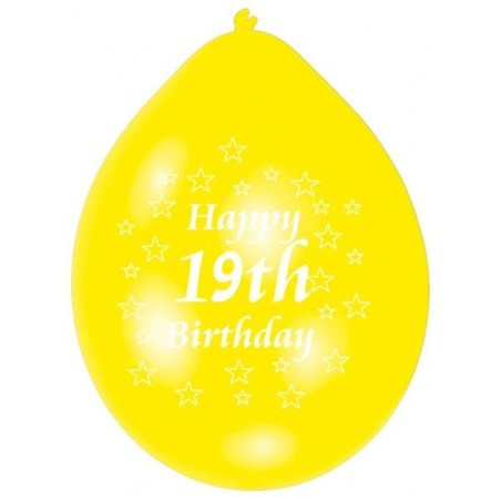 Amscan Minipax Balloon Pack - Happy 19th Birthday