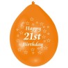 Amscan Minipax Balloon Pack - Happy 21st Birthday