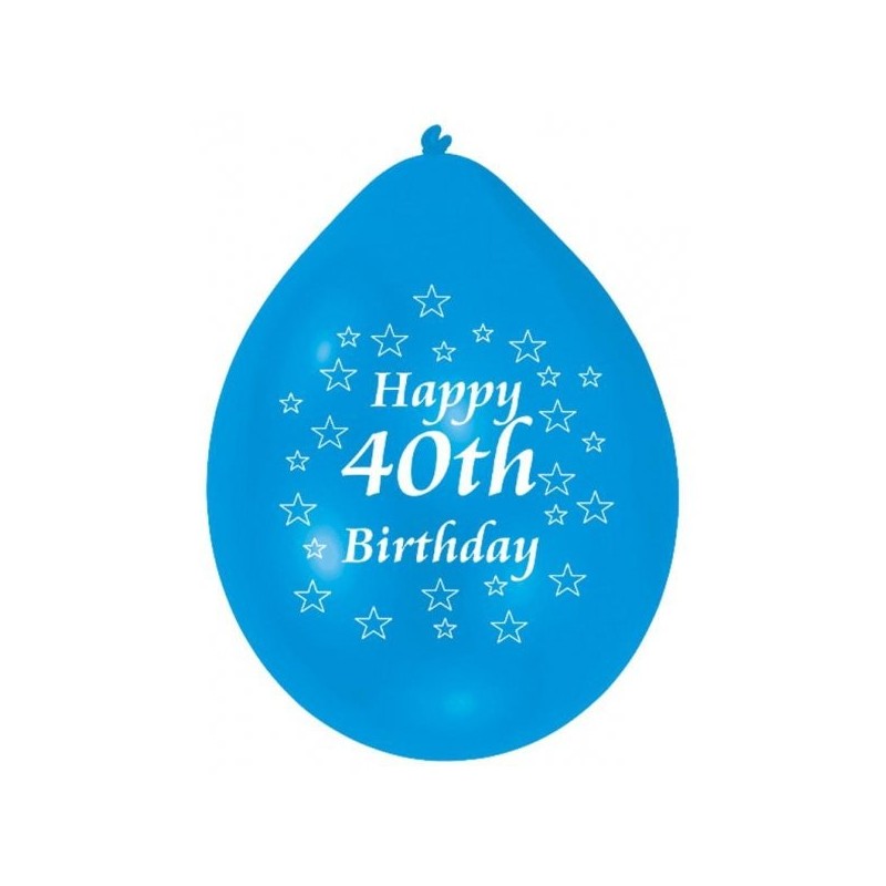 Amscan Minipax Balloon Pack - Happy 40th Birthday