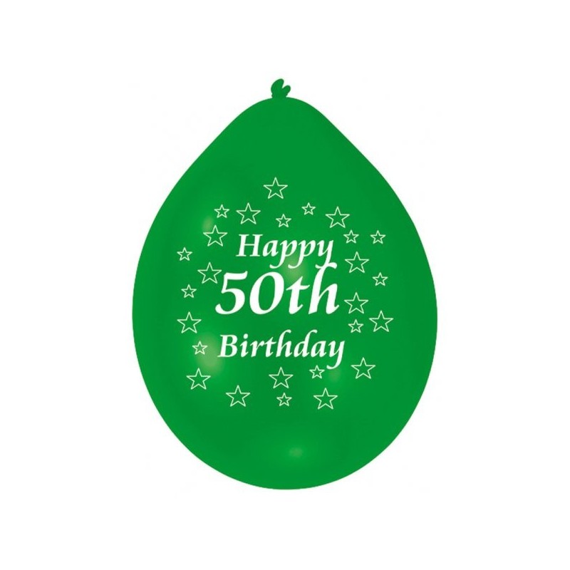 Amscan Minipax Balloon Pack - Happy 50th Birthday