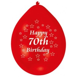 Amscan Minipax Balloon Pack - Happy 70th Birthday