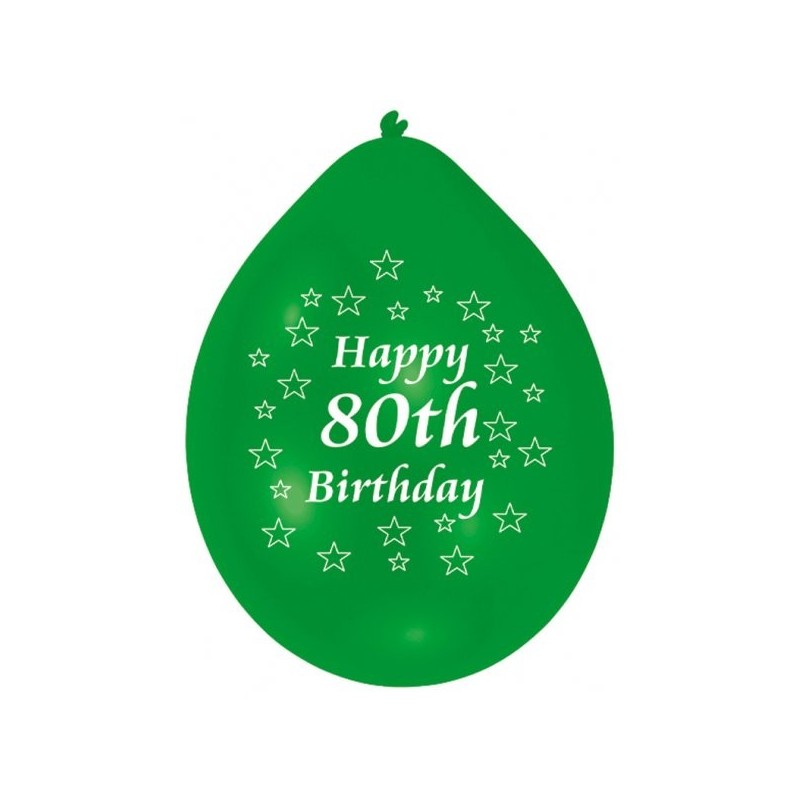 Amscan Minipax Balloon Pack - Happy 80th Birthday