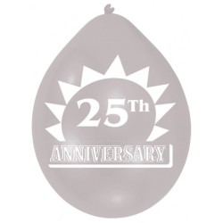 Amscan Minipax Balloon Pack - Silver Anniversary