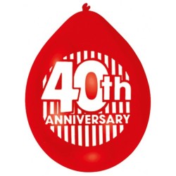 Amscan Minipax Balloon Pack - Ruby Anniversary