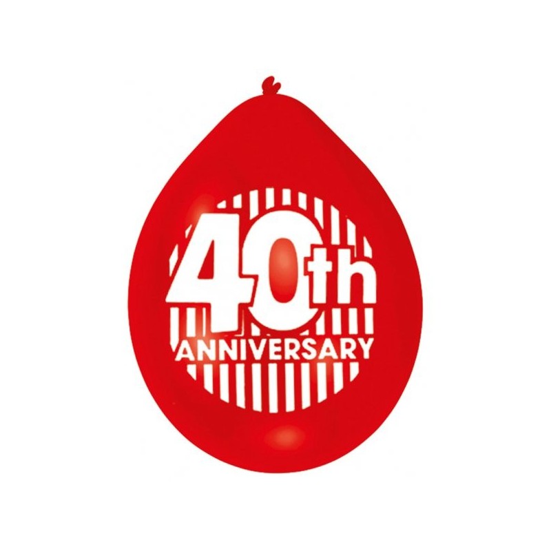 Amscan Minipax Balloon Pack - Ruby Anniversary