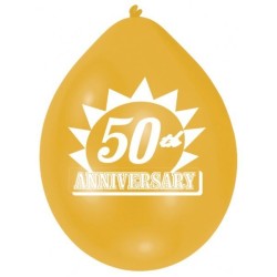 Amscan Minipax Balloon Pack - Golden Anniversary