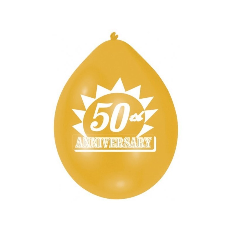 Amscan Minipax Balloon Pack - Golden Anniversary