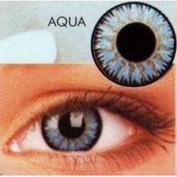 Glamour Aqua Coloured Contact Lenses  (3Month Lenses)