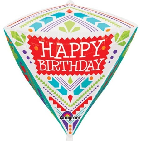 Anagram Supershape Diamondz - Scandi Happy Birthday