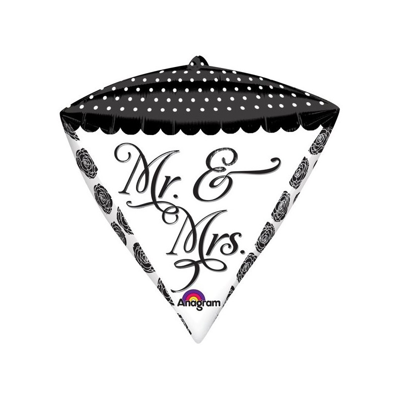 Anagram Supershape Diamondz - Sophisticated Mr & Mrs