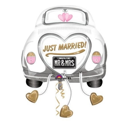 Anagram Supershape - Just Married Wedding Car