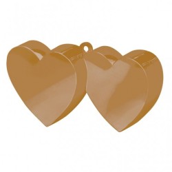 Amscan Double Heart Balloon Weight - Gold