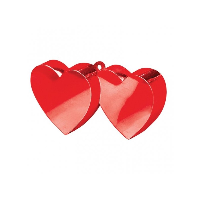 Amscan Double Heart Balloon Weight - Red