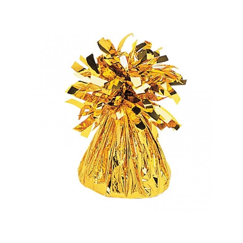 Amscan Foil Tassels Balloon Weight - Gold