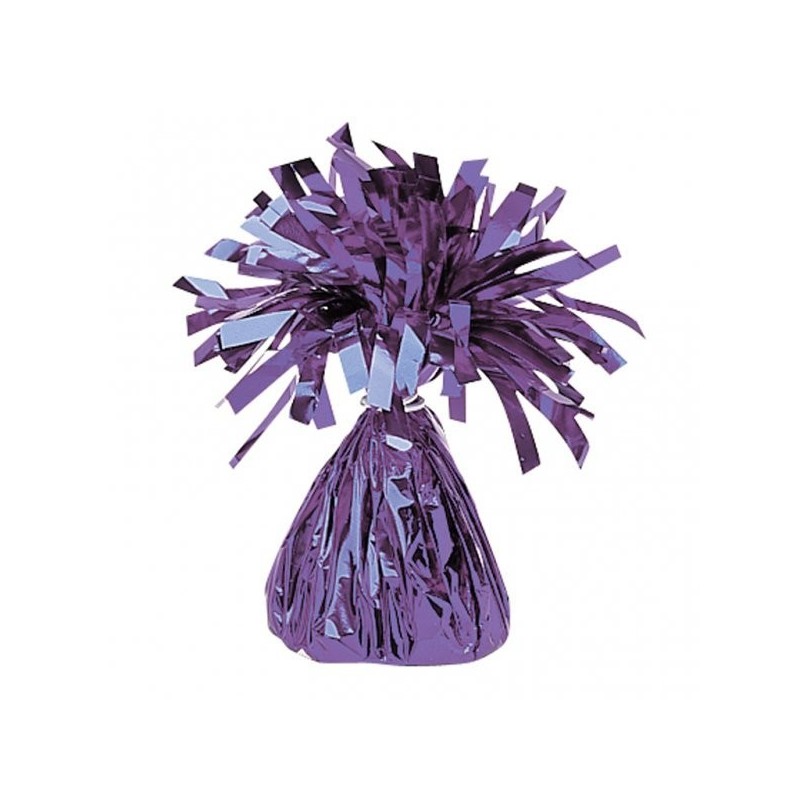 Amscan Foil Tassels Balloon Weight - Purple