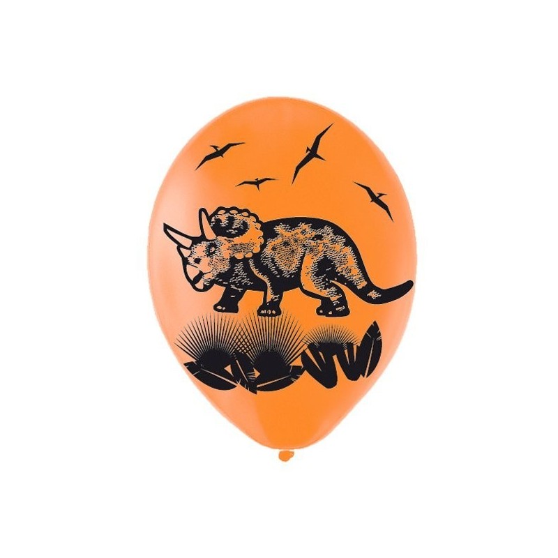 Amscan Prehistoric Party Latex Balloons - Assorted