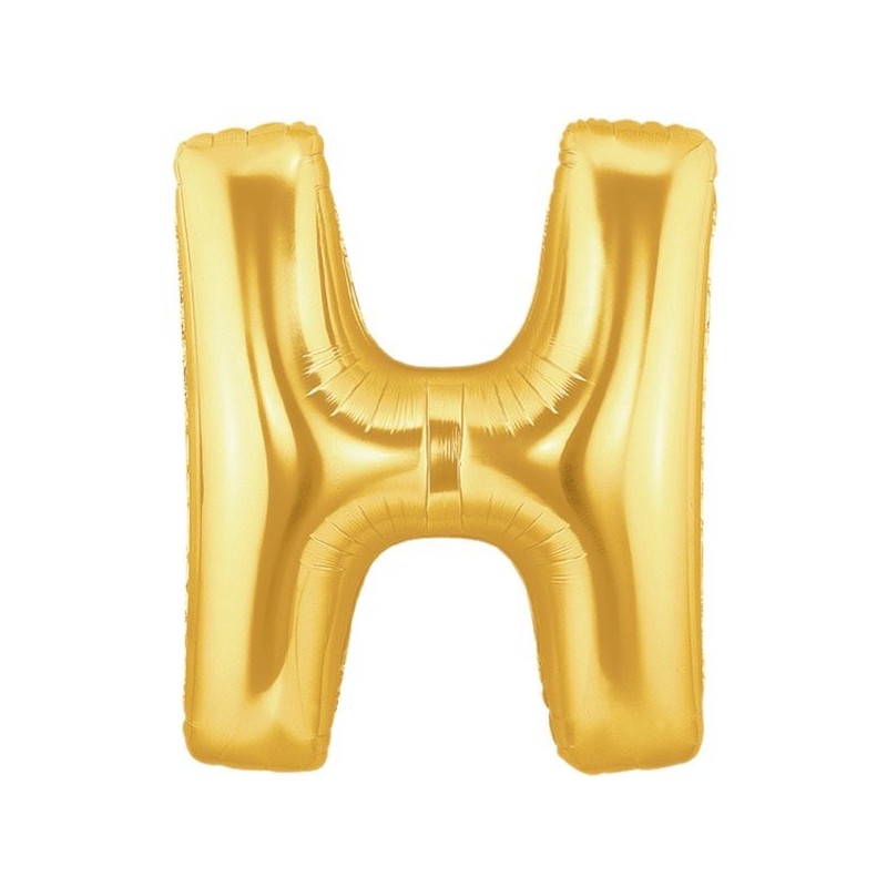 Oaktree Megaloon 40 Inch Letter H Gold