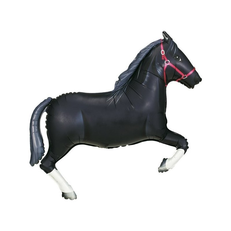 Oaktree Betallic 43 Inch Shape Black Horse Packaged