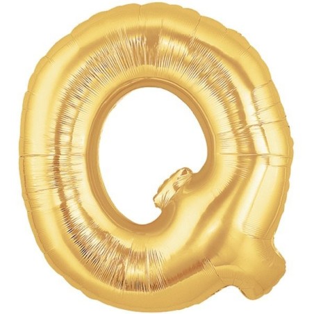 Oaktree Megaloon 40 Inch Letter Q Gold