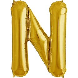 NorthStar 34 Inch Letter Balloon N Gold