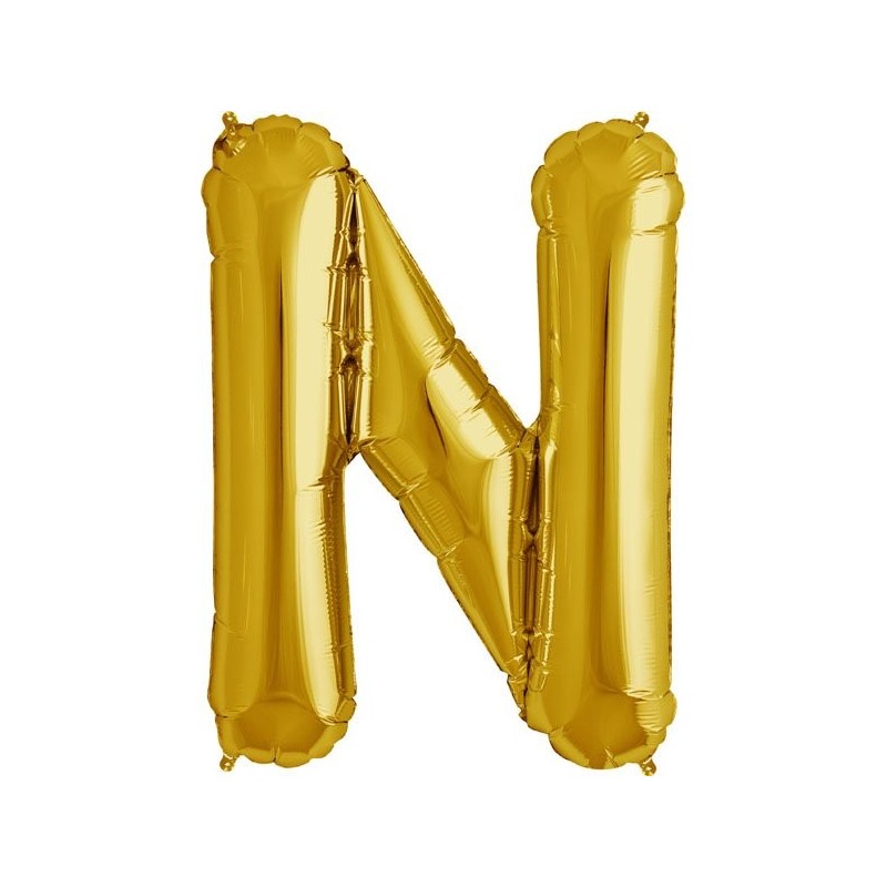 NorthStar 34 Inch Letter Balloon N Gold