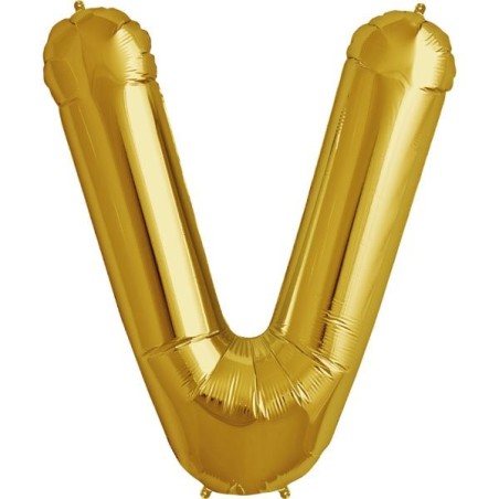 NorthStar 34 Inch Letter Balloon V Gold