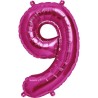 NorthStar 16 Inch Number Balloon 9 Magenta