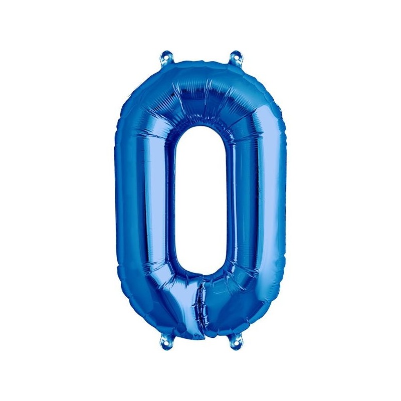 NorthStar 16 Inch Number Balloon 0 Blue