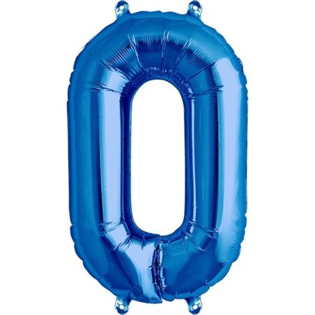 NorthStar 16 Inch Number Balloon 0 Blue
