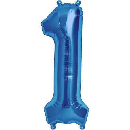 NorthStar 16 Inch Number Balloon 1 Blue