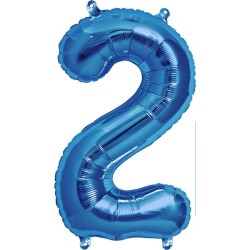 NorthStar 16 Inch Number Balloon 2 Blue