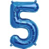 NorthStar 16 Inch Number Balloon 5 Blue