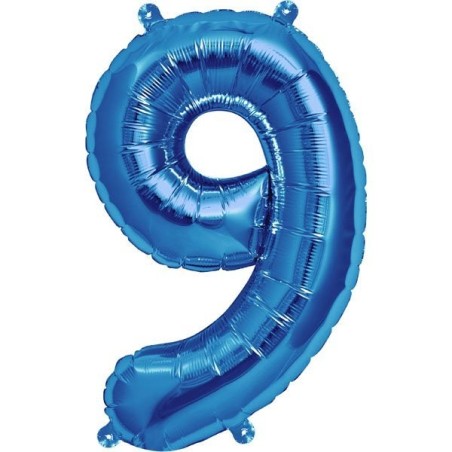 NorthStar 16 Inch Number Balloon 9 Blue