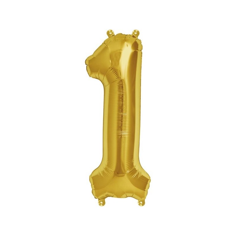 NorthStar 16 Inch Number Balloon 1 Gold