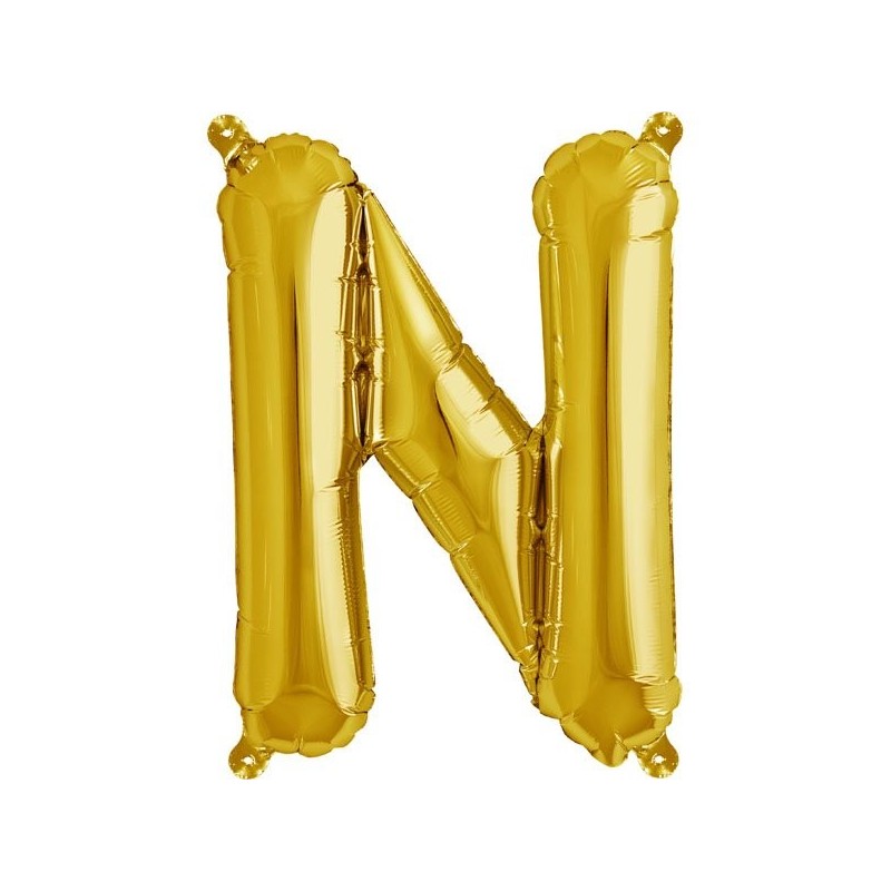 NorthStar 16 Inch Letter Balloon N Gold